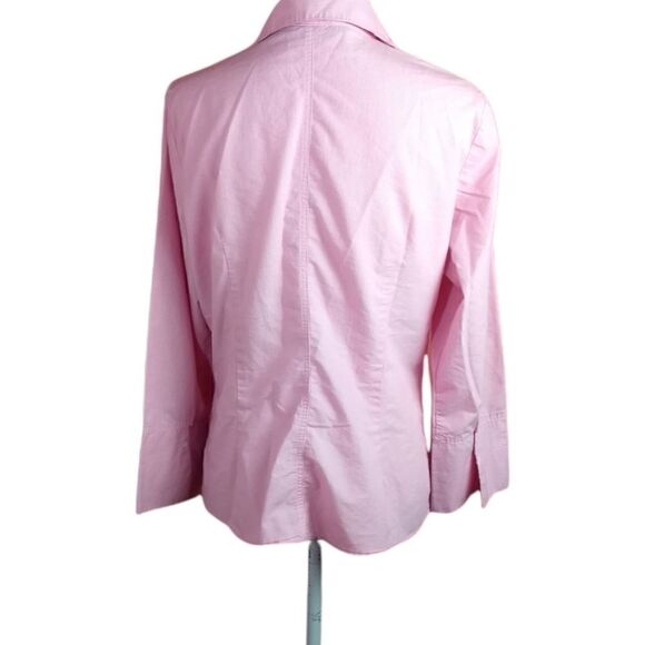 Zac & Rachel button down  long sleeve blouse, pleated - Picture 4 of 6